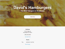 Tablet Screenshot of davidshamburgers.com